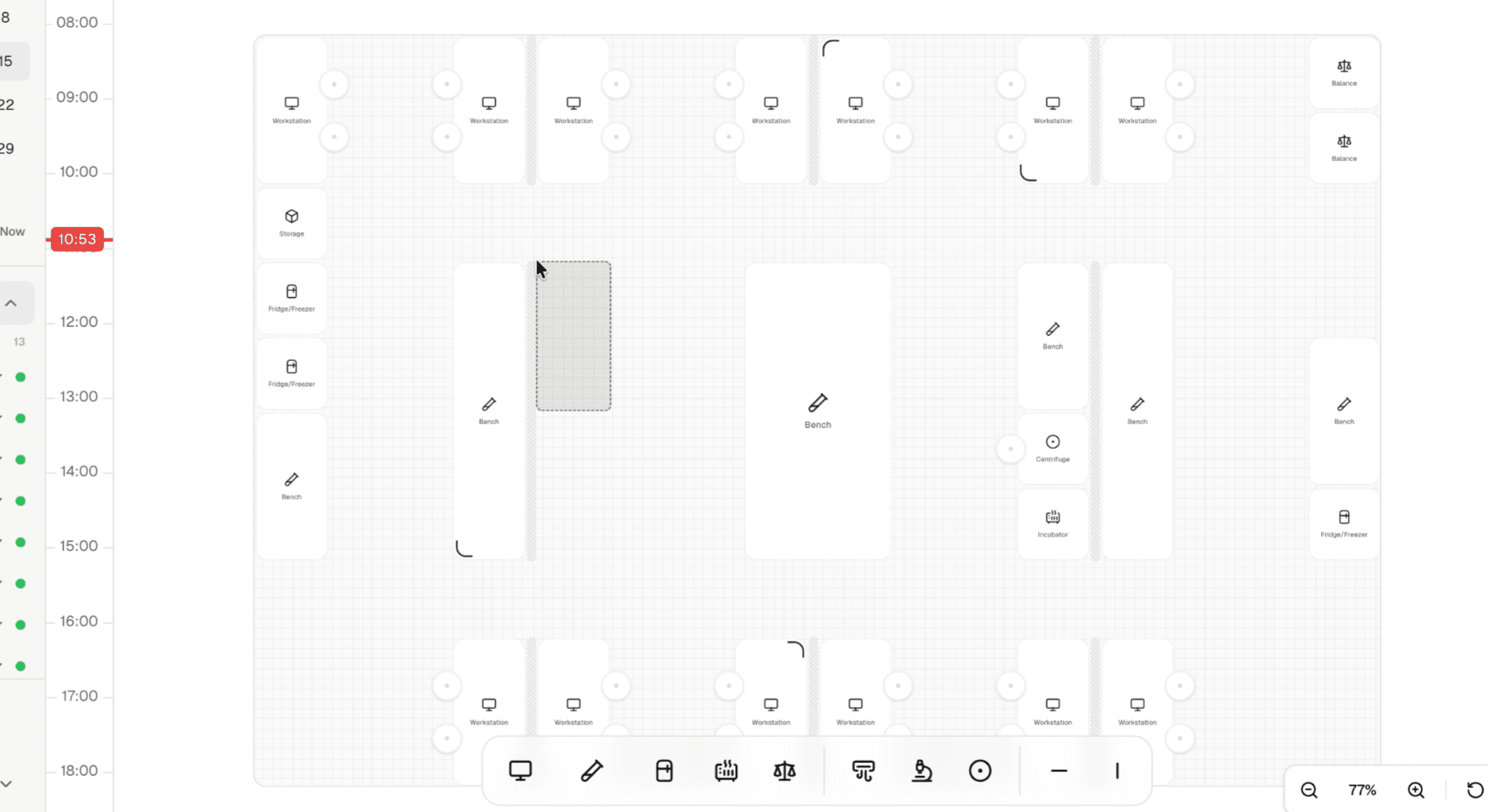Lab creation flow in ReefBench